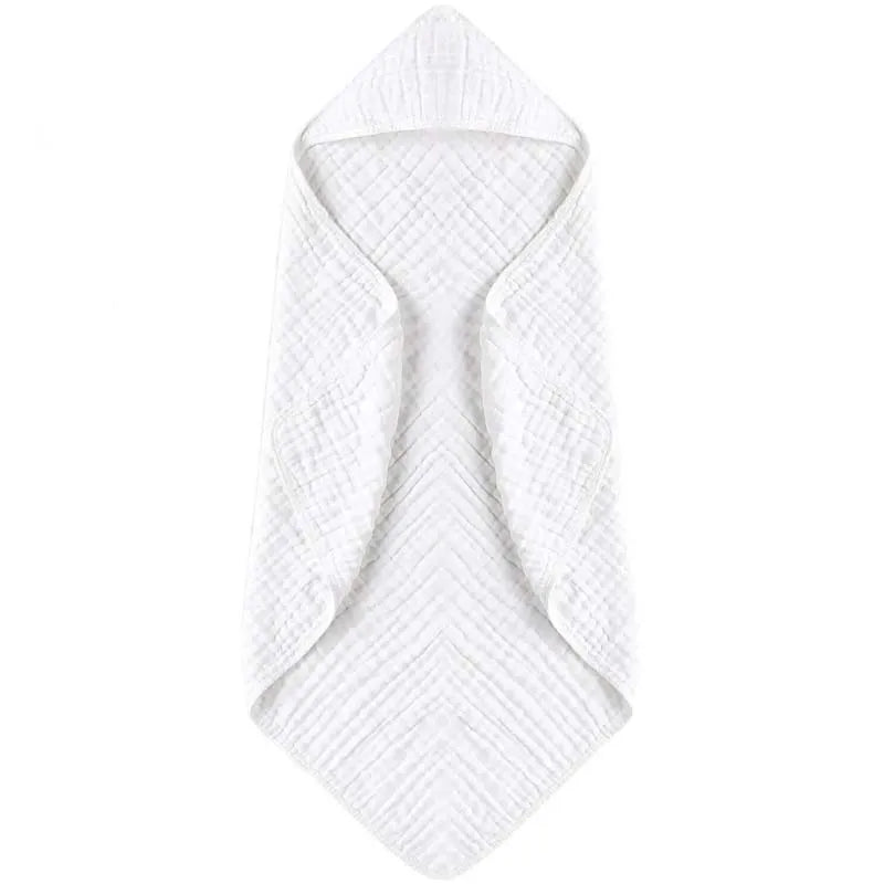 🤎 Schormann Baby Badehåndklæde med Hætte – Blød Bomuld (76 × 76 cm)